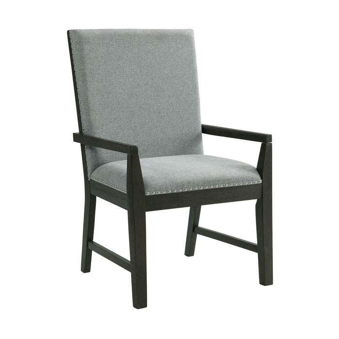 Donovan Upholstery Arm Chair Dark (2 Per Pack)