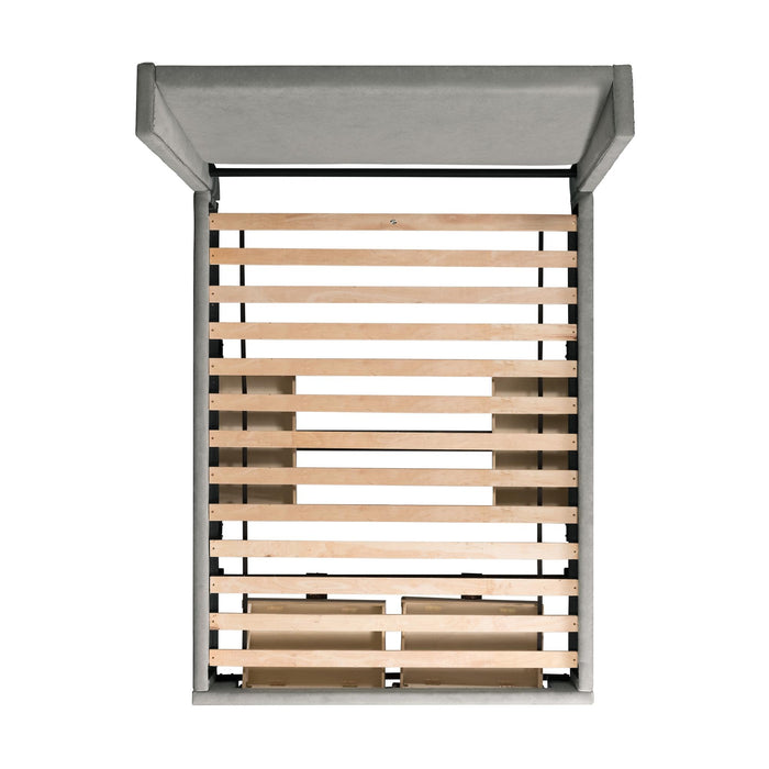 Magnolia Queen Upholstered Storage Bed - Vida Furniture (Laredo,TX)
