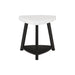 Trinity White Marble Top End Table - Vida Furniture (Laredo,TX)