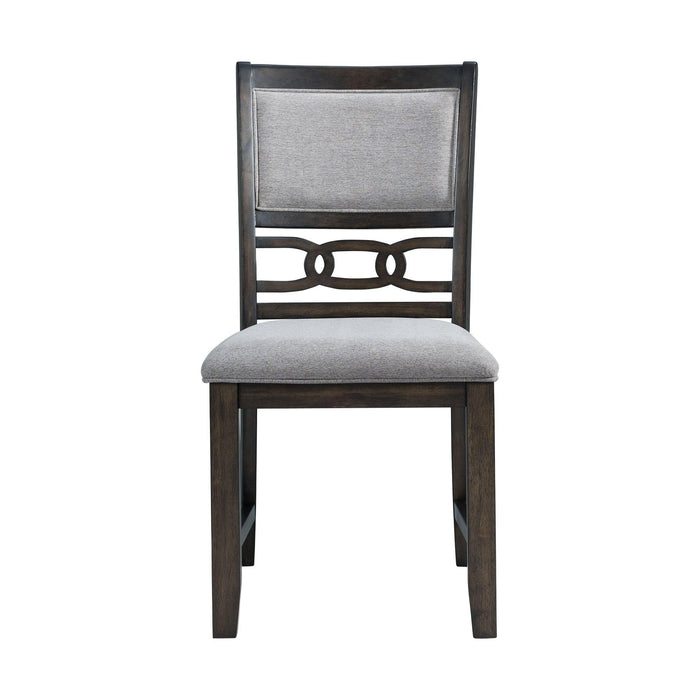 Amherst Standard Height Side Chair Set in Walnut of 2 - Vida Furniture (Laredo,TX)