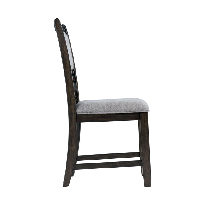 Amherst Standard Height Side Chair Set in Walnut of 2 - Vida Furniture (Laredo,TX)
