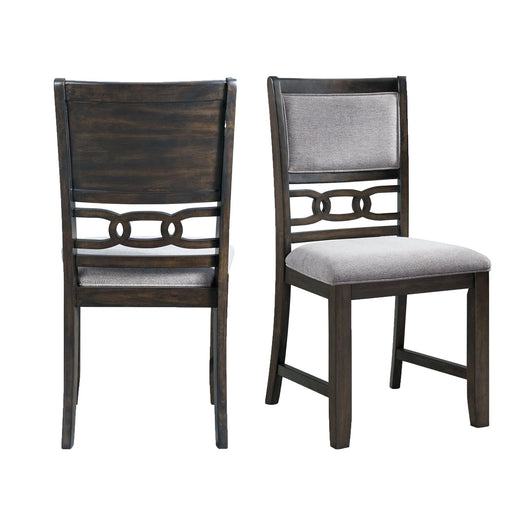 Amherst Standard Height Side Chair Set in Walnut of 2 - Vida Furniture (Laredo,TX)