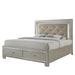 Platinum Queen Platform Storage Bed - Vida Furniture (Laredo,TX)