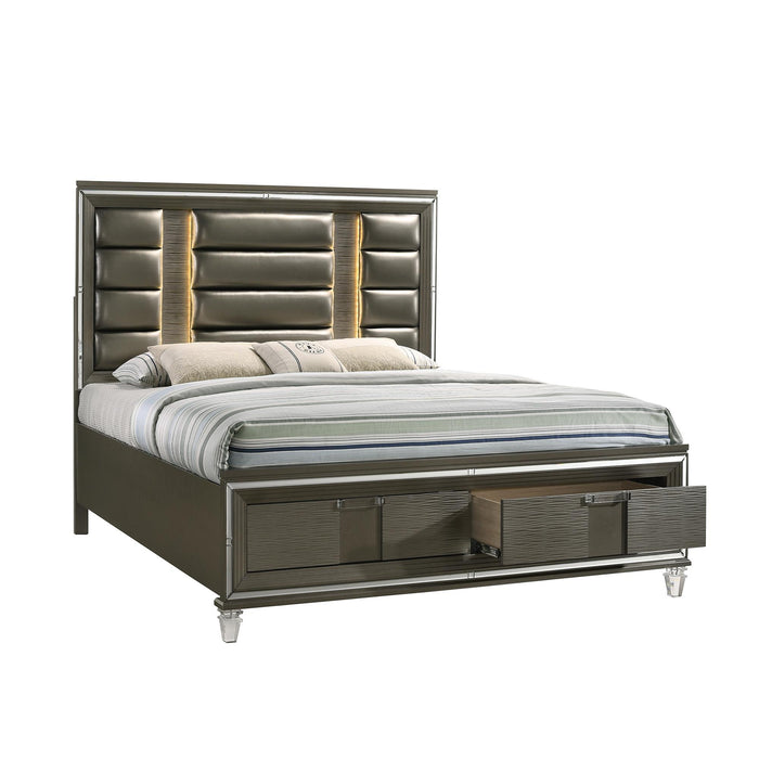Twenty Nine 2-Drawer King Storage Bed - Vida Furniture (Laredo,TX)