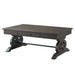 Stone Coffee Table w/ PU Base - Vida Furniture (Laredo,TX)