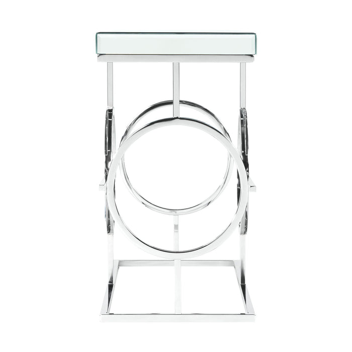Pearl Rectangle Mirrored Sofa Table - Vida Furniture (Laredo,TX)