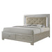 Platinum King Platform Storage Bed - Vida Furniture (Laredo,TX)