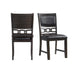 Amherst Standard Height Faux Leather Side Chair Set in Walnut of 2 - Vida Furniture (Laredo,TX)