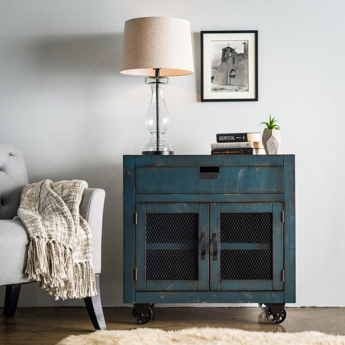 Industrial 2-Door Accent Chest - Vida Furniture (Laredo,TX)