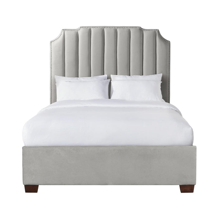 Harper Queen Upholstered Bed - Vida Furniture (Laredo,TX)