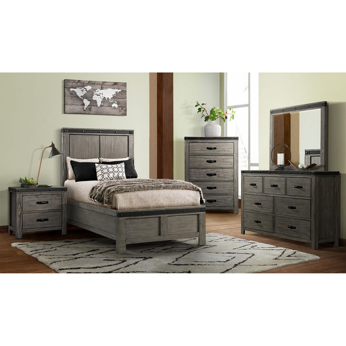 Wade Twin Panel Bed - Vida Furniture (Laredo,TX)