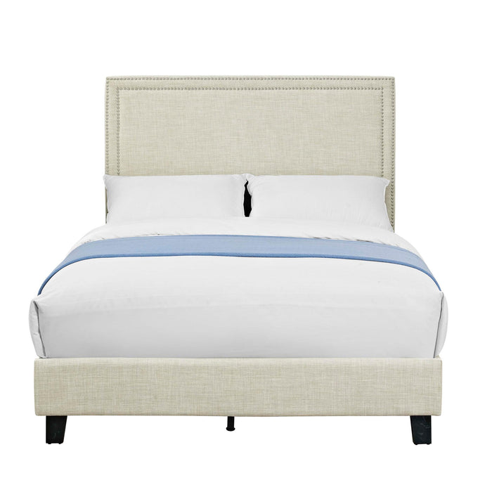 Erica Upholstered Twin Platform Bed - Vida Furniture (Laredo,TX)