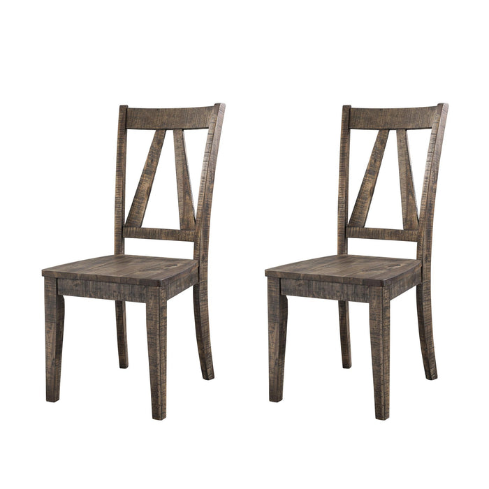 Finn Wooden Side Chair Set of 2 - Vida Furniture (Laredo,TX)