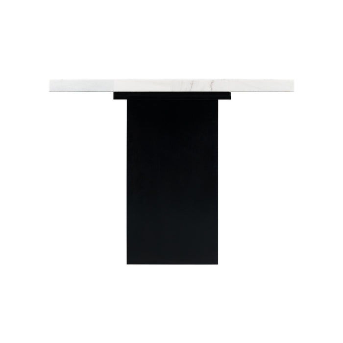 Valentino White Marble Counter Height Dining Table - Vida Furniture (Laredo,TX)