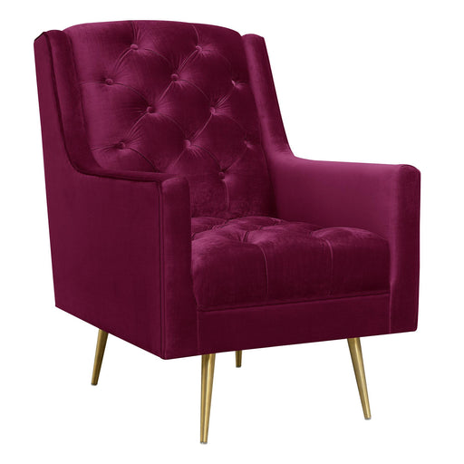 Bryan Accent Chair w/ Gold Legs - Vida Furniture (Laredo,TX)