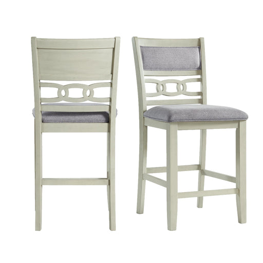 Amherst Counter Height Side Chair Set in Bisque of 2 - Vida Furniture (Laredo,TX)