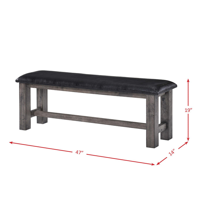 Nathan Bench w. PU Padded Seat - Vida Furniture (Laredo,TX)