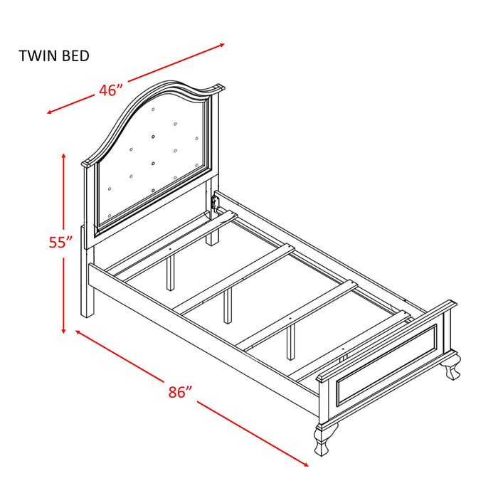 Jesse Twin Panel Bed - Vida Furniture (Laredo,TX)