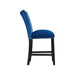 Francesca Blue Velvet Counter Height Chair Set of 2 - Vida Furniture (Laredo,TX)