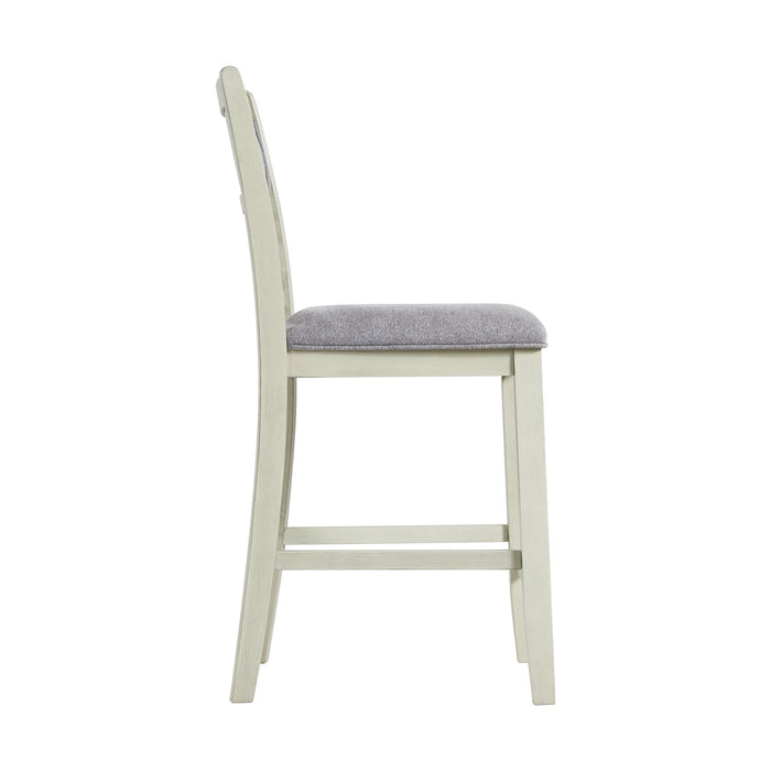 Amherst Counter Height Side Chair Set in Bisque of 2 - Vida Furniture (Laredo,TX)