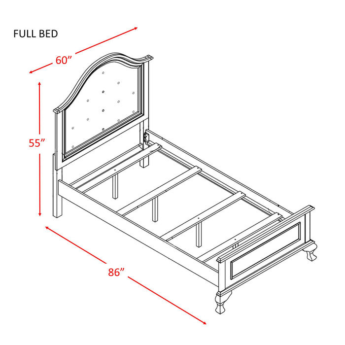 Jesse Full Panel Bed w/ Trundle - Vida Furniture (Laredo,TX)