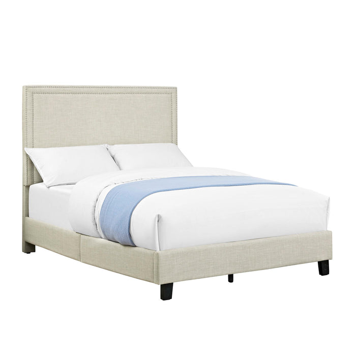 Erica Upholstered Full Platform Bed - Vida Furniture (Laredo,TX)