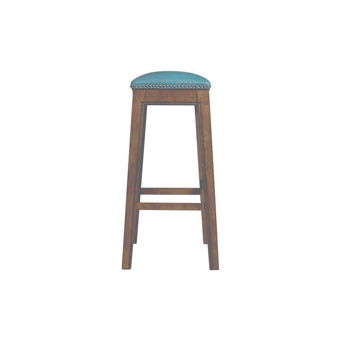 Fiesta 30" Backless Bar Stool in Blue - Vida Furniture (Laredo,TX)