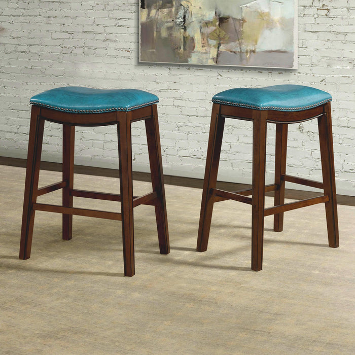 Fiesta 30" Backless Bar Stool in Blue - Vida Furniture (Laredo,TX)