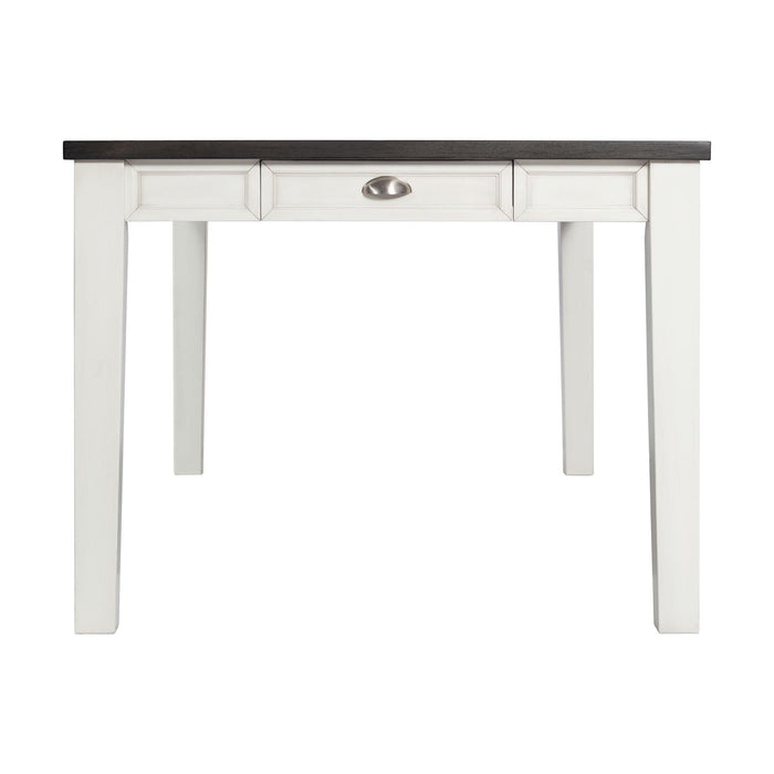 Kayla Two Tone Counter Height Dining Table with Storage - Vida Furniture (Laredo,TX)