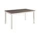Martin Brown 6PC Dining Set-Table, Four Chairs & Bench - Vida Furniture (Laredo,TX)