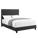Erica Upholstered Queen Platform Bed - Vida Furniture (Laredo,TX)