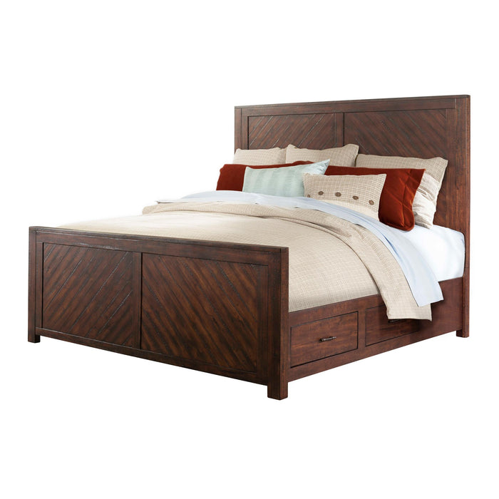 Jax Queen Platform Storage Bed - Vida Furniture (Laredo,TX)