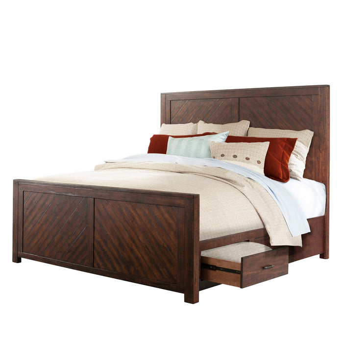 Jax Queen Platform Storage Bed - Vida Furniture (Laredo,TX)