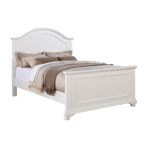 Brookpine White Queen Panel Bed - Vida Furniture (Laredo,TX)