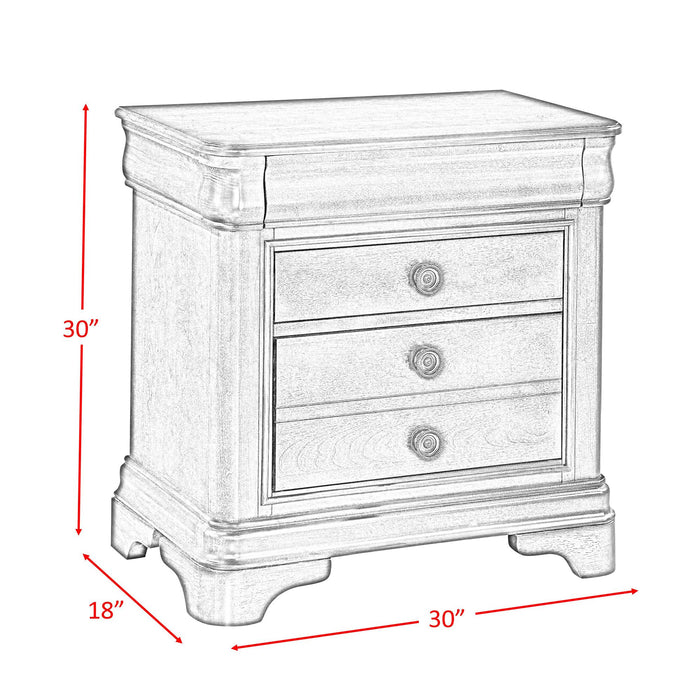 Cameron Cherry Nightstand - Vida Furniture (Laredo,TX)