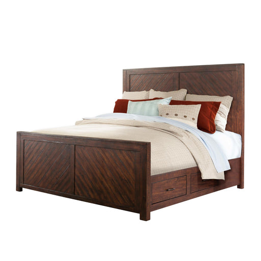 Jax King Platform Storage Bed - Vida Furniture (Laredo,TX)