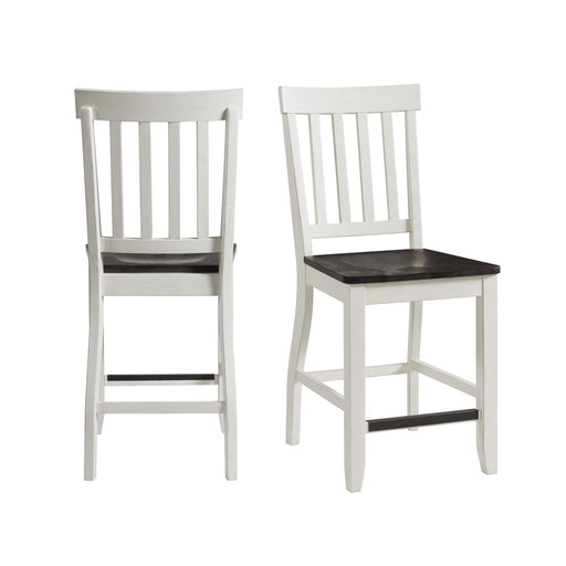 Kayla Two Tone Counter Height Side Chair Set of 2 - Vida Furniture (Laredo,TX)