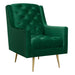 Bryan Accent Chair w/ Gold Legs - Vida Furniture (Laredo,TX)