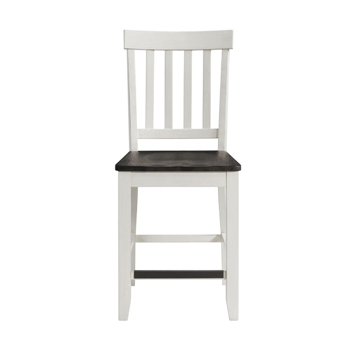 Kayla Two Tone Counter Height Side Chair Set of 2 - Vida Furniture (Laredo,TX)