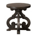 Stone Chair Side Table w/ PU Base - Vida Furniture (Laredo,TX)