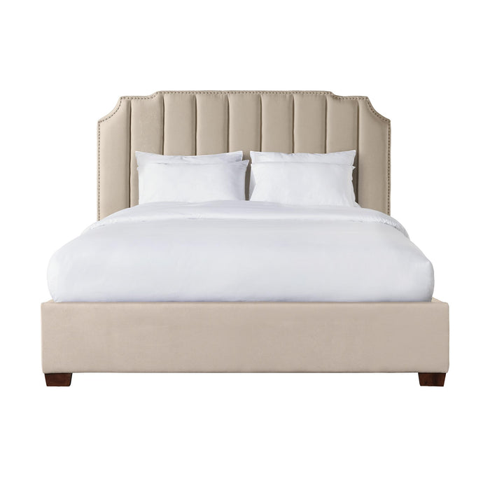 Harper King Upholstered Bed - Vida Furniture (Laredo,TX)