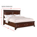 Canton Cherry Queen Storage Bed - Vida Furniture (Laredo,TX)