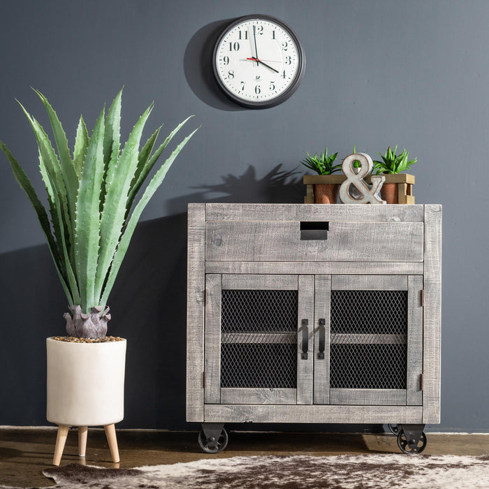 Industrial 2-Door Accent Chest - Vida Furniture (Laredo,TX)