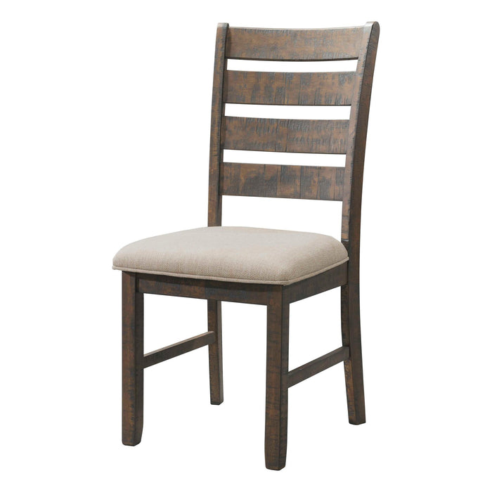 Jax Ladder Back Side Chair Set of 2 - Vida Furniture (Laredo,TX)