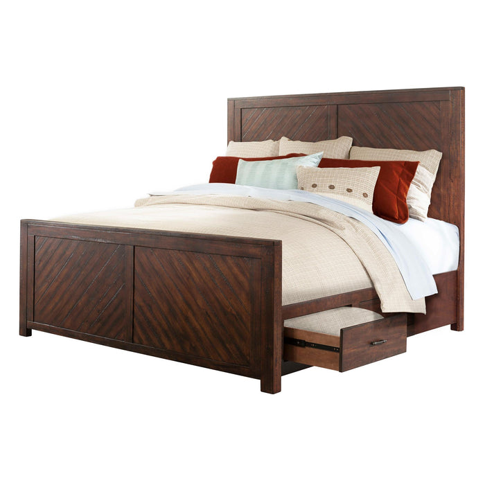 Jax King Platform Storage Bed - Vida Furniture (Laredo,TX)