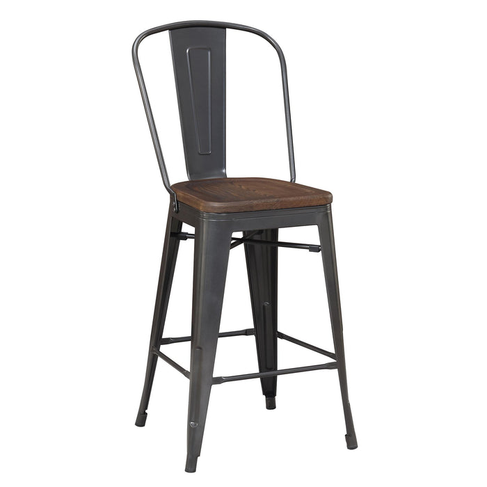Moon Bar Stool Set of 2 - Vida Furniture (Laredo,TX)