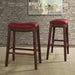 Fiesta 30" Backless Bar Stool in Red - Vida Furniture (Laredo,TX)