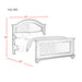 Brookpine White Full Panel Bed - Vida Furniture (Laredo,TX)