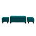 Ethan 3PK Storage Ottoman in Teal - Vida Furniture (Laredo,TX)