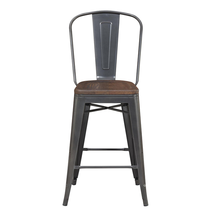 Moon Bar Stool Set of 2 - Vida Furniture (Laredo,TX)